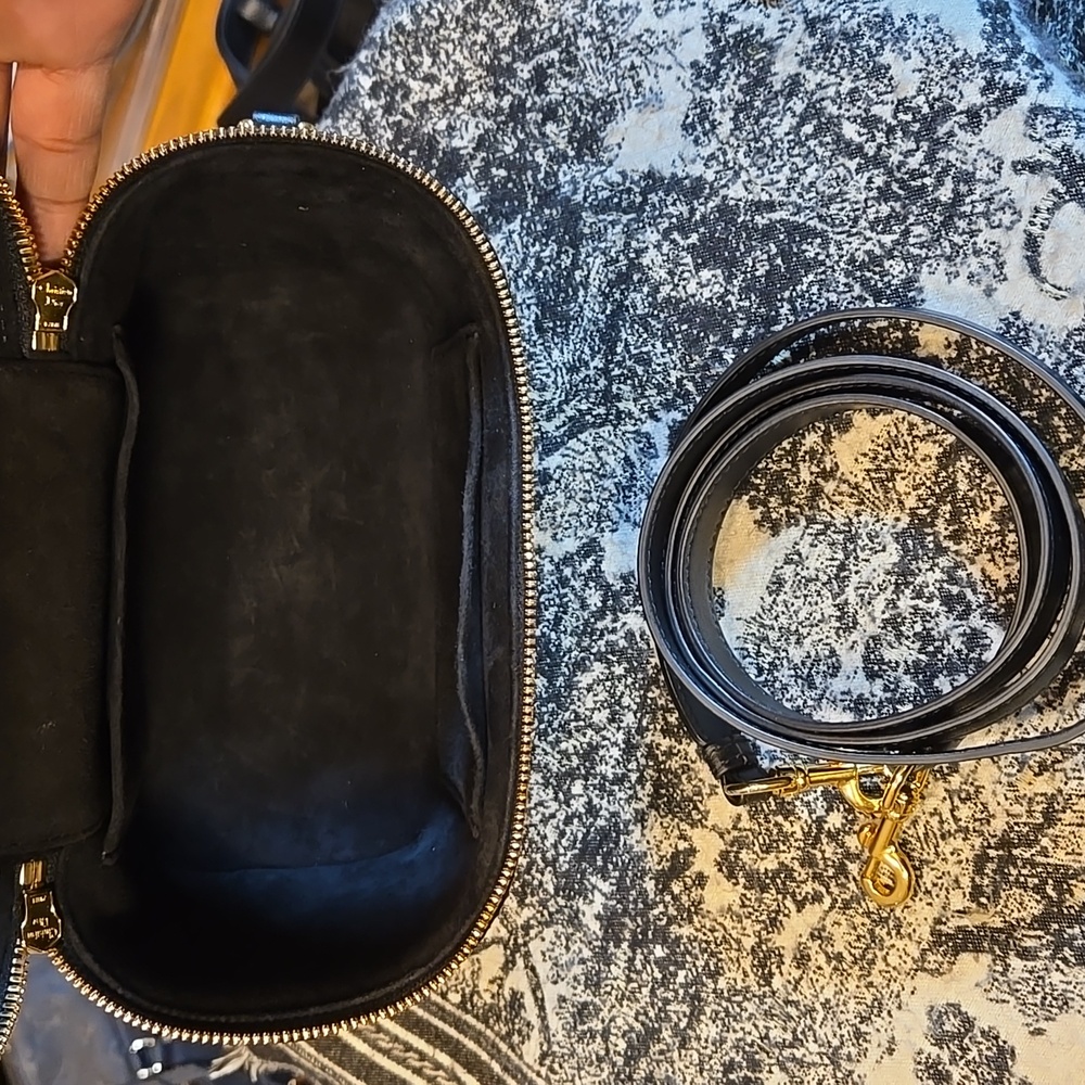Christian Dior Vanity Bag Shoulder Leather Canvas Black Crossbody/Top Handle - Picture 15 of 16